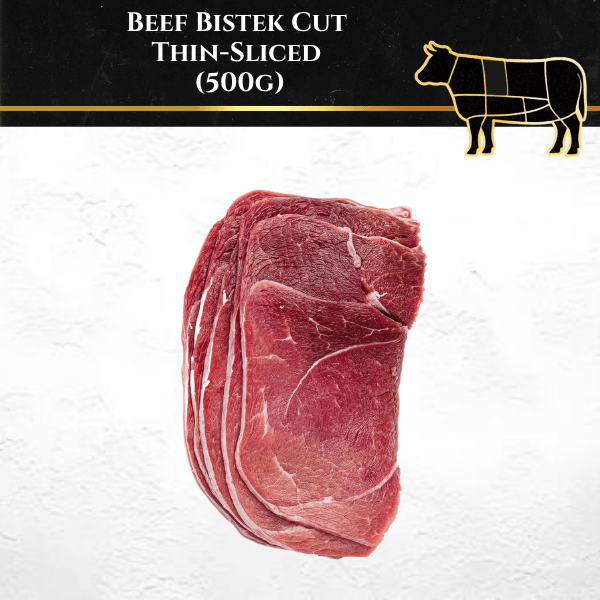 Rare Food Shop Everyday Beef Beef Bistek Cut – Thin-Sliced (500g)