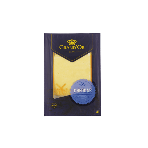 Rare Food Shop Gourmet Cheese Cheddar Mild White Sliced 160g (Grand Or) (Grandor)(Netherlands)