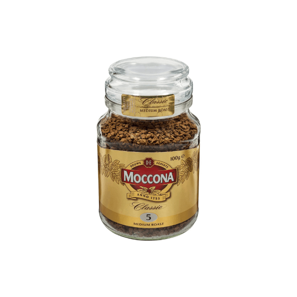 San Miguel Food Coffee & Tea Moccona Coffee Classic Med Roast 100g Jar