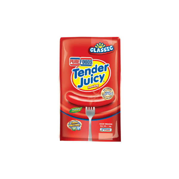 Purefoods Tender Juicy Hotdog 1kg Classic | Buy Sausage & Hotdogs Purefoods Tender Juicy Hotdog 1kg Classic | Buy Sausage & Hotdogs