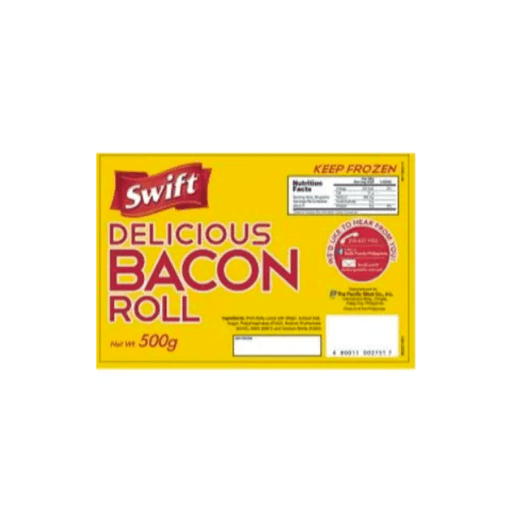 Rare Food Shop Processed Meats Swift Bacon Roll 500g
