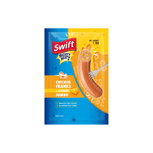 Rare Food Shop Processed Meats Swift Chicken Franks Cheese Jumbo 1kg