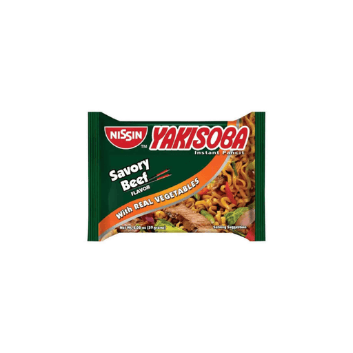 Rare Food Shop Ready - To - Eat Yakisoba Savory Beef Pouch 59g
