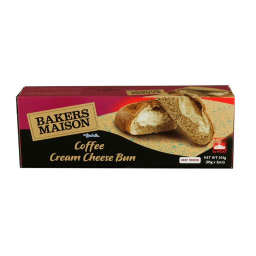 Rare Food Shop Pastries Bakers Maison Coffee Cream Cheese Bun (3pcs/ Box)